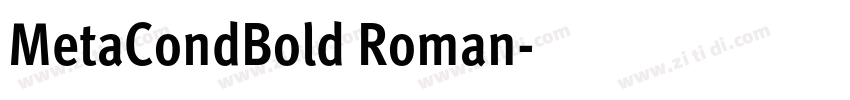 MetaCondBold Roman字体转换 MetaCondBold Roman字体转换